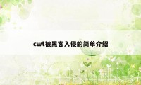 cwt被黑客入侵的简单介绍