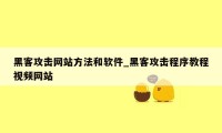 黑客攻击网站方法和软件_黑客攻击程序教程视频网站