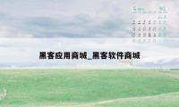 黑客应用商城_黑客软件商城
