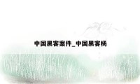 中国黑客案件_中国黑客杨