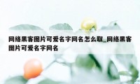 网络黑客图片可爱名字网名怎么取_网络黑客图片可爱名字网名