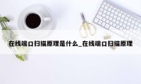 在线端口扫描原理是什么_在线端口扫描原理