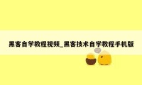 黑客自学教程视频_黑客技术自学教程手机版