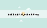 科脉系统怎么样_科脉被黑客攻击